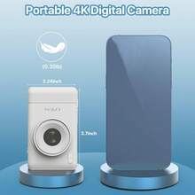 W&O [Instant Print Digital Camera] 3-In-1 Digital Camera With Instant 1-Second Photo Printing | 2.8" 1080P FHD Screen, 16X Zoom & CCD Sensor - Portable MP3 Player & Puzzle Games, Includes SD Card/USB Cable/Lanyard - 白色-Q8 - 查看 8