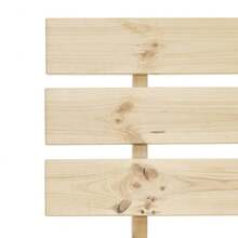 vidaXL Letto in legno massiccio di pino, 100x200 cm - Castano - Visualizzare 6