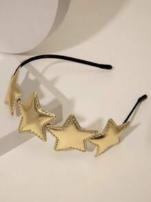 1pc Fashionable Gold Star Headband For Party,Stocking Stuffers,Stocking Fillers,Stocking Stuffers For Women,Stocking Fillers Women,Christmas Gifts,Gifts,Christmas Stocking Fillers,Gifts For Women,Gift,Christmas Gift,Stocking Stuffers For Adults,Stocking Fillers For Adult,Hair Stuff,Women's Accessories,Stocking Stuffer,Coming-Of-Age Hair Accessory,Christmas Hair Accessories,Gift Ideas For Women,Beauty Stocking Fillers,Christmas Gifts For Women