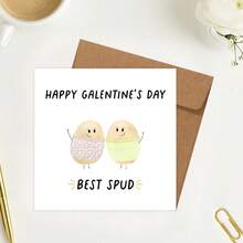 1 tấm thiệp Galentine tặng bạn thân, thiệp chúc mừng ngày Galentine, thiệp chơi chữ về khoai tây hay nhất, thiệp Galentine vui nhộn để chúc mừng bạn thân của bạn - Nhiều màu - Xem 9