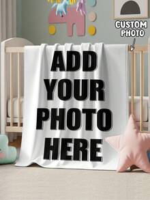 1pc Customizable Photo Blanket, Family Blanket, Photo Blanket, 9-Grid Pattern, Memorial Blanket, Suitable As Gift For Girls, Boys, Adults, Valentine's Day, Lightweight, Baby Blanket, Personalized Fleece Blanket, Personalized Photo Blanket, Personalized Throw Blanket, Personalized Baby Blanket, Newborn Blanket, Suitable For Mother's Day, Birthday, Children's Day, Father's Day, Graduation, Wedding, Christmas, Halloween