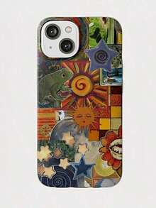 Valentine's Day Whimsical Retro Collage 2-In-1 Film Phone Case, Fashion Aesthetic Star Design, Abstract Art Protective Case - Compatible With Galaxy S25/S25 Plus/S25 Ultra/S24/S24 Plus/S24 Ultra/S24 FE/S23/ S23+/S23 Ultra/S22/S22+/S22 Ultra/S21/S21+/S21 Ultra/S20 ULTRA/A71/A56/A55/A54/A53/A52/A34/A26/A15/A16/A14/A13/A06 And Phone17,17Air,17pro,17pro Max,16,16plus,16promax,15Plus,15Pro,15ProMax,14,14Plus,14Pro,14ProMax,13,13Pro,13ProMax,12,12Pro,12ProMax,11,11Pro,11Pro Max, Is A Thoughtful Birthday Gift For Your Girlfriend, Boyfriend And Friends. OTKC - 顏色1 - 查看 1