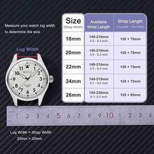 Correa de Reloj de Silicona de 26mm con Rayas Arqueadas para Hombres, Correa de Liberación Rápida, Hebilla Negra (Negro) - Arena (Hebilla plateada) - Ver 4