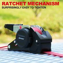 EZARC Heavy Duty 1"X10' (25mm X 3m) Retractable Ratchet Tie-Down Straps, Effortless Tightening, Anti-Snap, Professional Grade,  Use, Husband/Father Gift Giving, - 1 - View 3