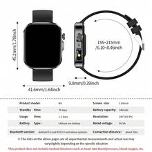 NcmRyu SmartWatch 新款熱銷智慧手錶：女性手錶，支援通話/接聽、計步、卡路里追蹤、運動模式、遠端相機、音樂控制、訊息通知，男士手錶，智慧手環，智慧手錶 - 彩色 - 查看 8