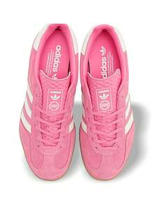 Adidas Gazelle JR1356 女款运动鞋 吸汗透气保暖轻便百搭 纯色Logo 弹性好 易洗快干 日常上学运动户外跑步 女款 粉色 JR1356 - 粉色 - 查看 6