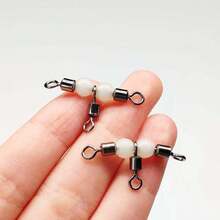 50Pcs/Box3-Way Luminous Rolling Swivels Ball Bearing Swivel Sea Fishing Accessories Hook Connector - Multicolor - View 8