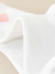 10/5 Paar herzförmige weiße Mädchen Socken, geeignet für alle Jahreszeiten, Herbstsocken, modisch und vielseitig, Studentensocken, geeignet für tägliche Fahrten und Sport, atmungsaktiv