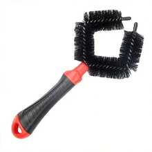Bicycle Tire Cleaning Brush, MTB Road Bike Chain Cleaning Brush, Wheel Rim Brush, Cleaning Tool For Washing Tires, Rims, Hubs And Gears - Multicolor - View 5