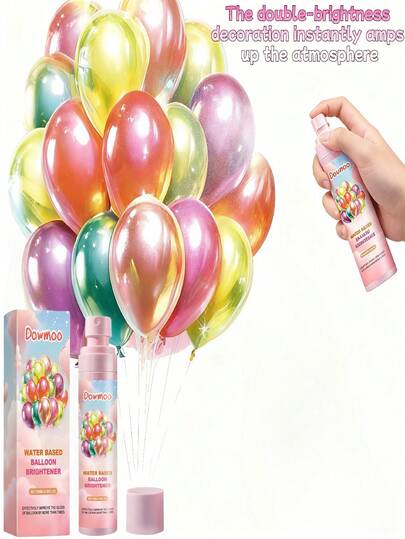 DOWMOO Balloon Luminous Agent - Enhances The Luster And Durability Of Balloon Decorations For Various Occasions. Portable And Convenient To Add A Shimmering Touch Anytime, Anywhere.