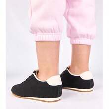 Zapatillas negras con acento blanco Birna - Negro - Ver 3