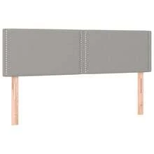 vidaXL Boxspringbett Mit Matratze, Hellgrau, 140x200 Cm, Stoff - Grau - Übersicht 6