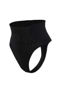 Seamless Sexy High Waist Tummy Control Panties Women's Hip Lift Flat Belly Shaping Briefs Postpartum Thong Panties Abdomen Control Underwear Waist Trainer Lingerie Interior Panty - Black - View 2