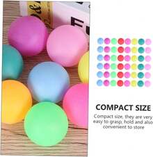 50 Piezas Bolas de Pong de Coloridas para Entrenamiento Fiesta Pelotas Pequeñas Livianas para Competencia y Entretenimiento - 1 - Ver 4