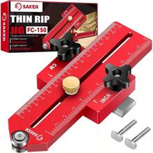 Jig Table Saw Jig Guide, Making Repetitive Narrow Strip Cuts, Fit 3/4 Inchx 3/8 Inch Slots, Table Saw Band Saw Router Table - Red - View 2