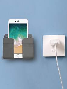 Wall-Mounted Mobile Phone Charging Rack, Adhesive Upper Layer Phone Charging Stand - Multicolor - View 8