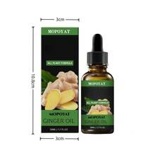 Aceite esencial de jengibre Mopoyat, una fórmula suave de aceite de jengibre para el cuidado de manos, pies, cuerpo y cabello: mantiene la piel hidratada y limpia, apto para el cuidado diario de todo tipo de pieles, 50 ml. - Verde - Ver 2