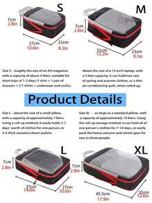Travel Storage Bag Large Capacity Waterproof Compression Packing Organizer With Double Layer, Dual Zippers, And Travel Compression Bag Compression Storage Bag For Luggage Nylon Material Mesh Visualization Diamond Grid For Men And Women Travel Essentials