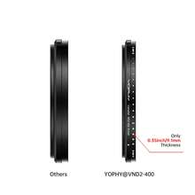 Adjustable ND2-400 Neutral Density Filter, Fits 37/40.5/43/46/49/52/55/58/62/67/72/77/82mm Camera Lenses For Canon, DSLR - Black - View 9