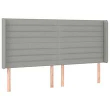 vidaXL Boxspringbett mit Matratze & LED Hellgrau 180x200 cm Stoff - Grigio - Visualizzare 7