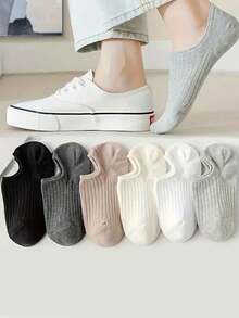 1/6 Pairs Stripe Pattern Women Men Boys Girls Couples Sports Socks Ankle Socks Spring Summer Holiday Gifts - Multicolor - View 10