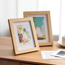 5/6/7/8/10 Inch Wooden Photo Frame, Tabletop Or Wall Hanging, Black & White, Creative Gift For Friends - Multicolor - View 5
