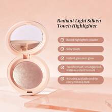 Lakerain 丝绒高光粉，自然光泽修容提亮妆容 - 彩色 - 查看 5