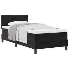 vidaXL Boxspringbett Mit Matratze, Schwarz, 90 X 190 Cm, Stoff - Schwarz - Übersicht 3