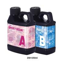 QIAO 500ml/1000ml 1:1 Clear Epoxy Resin Kit, Fast Curing, Heat Resistant Casting & Coating Resin, Suitable For Arts & Crafts DIY, Jewelry, Wooden Tabletops, Etc. - Black - View 11