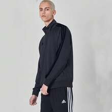 Adidas 男士运动夹克，四季皆宜运动夹克 TR30JR-BB - 黑色 - 查看 2