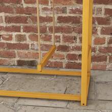 PawHut Wooden Chicken Play Frame, Chicken Playpen With Swing And Ladder, Chicken Climbing Frame For 3-4 Chickens, Natural Wood