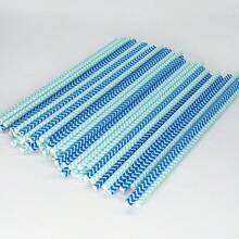 100 قطعة/عبوة قش ورقي أزرق متنوع (القطر: 0.24 بوصة ، الطول: 7.75 بوصة) | قش زخرفي للحفلات ، قش ورقي يمكن التخلص منه للمشروبات ، مناسب للعصائر والمشروبات الغازية والكوكتيلات الصيفية ، لوازم حفلة التخرج - متعدد الألوان - مشاهدة 6