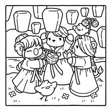 40页 230克 可爱韩流涂色书：萌萌的动物偶像舞台场景（演出服、麦克风和闪亮背景）——韩流粉丝放松身心、享受创意休闲艺术的理想之选，也适合作为文具、学习用品，更是送给女孩、婚礼和母亲节的完美礼物。 - Cozy K-POP - 查看 5