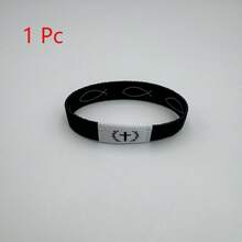 1pc Bible Verse Bracelet, NFC Enabled Christian Daily Prayer Text Bracelet, Unisex, Suitable As Holiday Gift For Halloween, Christmas, New Year - Multicolor - View 38