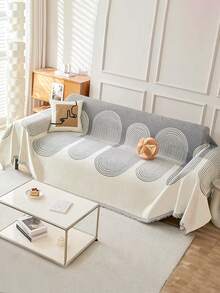 Cartoon Geometric Pattern Tasseled Sofa Cushion, Suitable For All Seasons - Multicolor - View 12