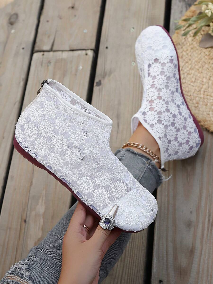 New European And American Imported Soft Bottom Flat Heel Loafers, Comfortable Versatile Slip-On Casual Grandma/Mother Shoes - Chantilly - View 1