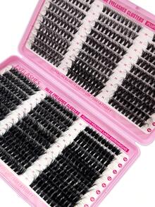 600pcs 30D/40D/50D/60D/80D/100D Large Capacity Eyelash Book 8D Super Fluffy Soft Comfortable High-Quality DIY Eyelash Clusters Lash Individuals 3D Volume Eyelash Clusters D-Curly Lash Clusters Kit 10-18MM DIY Eyelash Extensions,6 Styles Lash Clusters Spike Lashes Individual Lash Clusters - D - 查看 7