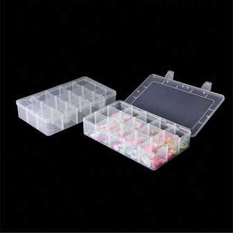 15 Grids Storage Box, Bead Organizer Jewelry Organizer Box Storage Container With Detachable Dividers For Tackle Box Beads, The Essential Organiser For Small Parts, Blocks, Jewellery, Screw Storage