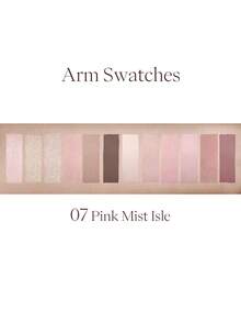 JOOCYEE 12 Shades Eyeshadow Palette, All-In-One Eyeshadow, Highlighter And Contour Palette, Matte Earth Tone Colors, Suitable For Natural Everyday Makeup To Dramatic Looks, Versatile - 07 粉霧嶼 - 查看 3