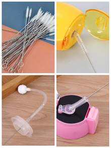 Multi-Functional Straw And Water Bottle Cleaning Brush, Stainless Steel Cleaning Brush, Straw And Water Bottle Brush, Extra-Long Straw Cleaning Brush Set, Kitchen Cup Cleaning Brush, Long-Handled Cup Brush, Reusable Straw Cleaning Brush, Kitchen Cleaning Supplies, Pipe Cleaning Brush - Multicolor - View 10