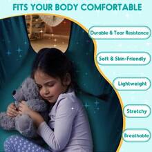 Chihee Hamaca sensorial para terapia de columpio para interiores y exteriores para niños incluye herramientas incluidas suave y transpirable nailon para niños y adultos con autismo TDAHHammocks - Negro - Ver 2