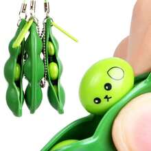 Peanut And Pea Keychains To Relieve Stress And Anxiety - Multicolor - View 5