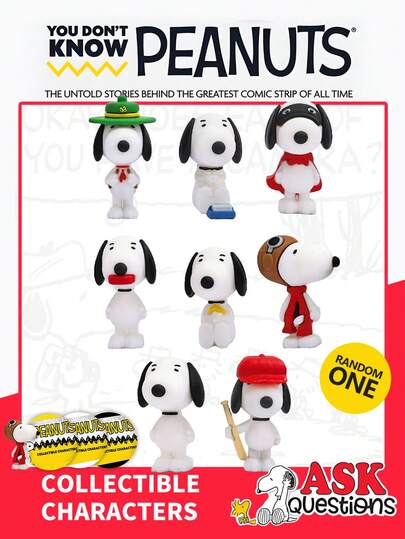  1 PIEZA Bolsa ciega de misterio con personaje de anime 3D con licencia oficial de Peanuts, caja ciega, decoración de escritorio, dormitorio, necesaria para regalos de Navidad y cumpleaños, resistente a las manchas, decoración de dibujos animados