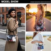 Stylish Long Adjustable Strap Clear Bag Stadium Approved, Cute Crossbody Shoulder Purse For Women Concerts Sports,Christmas Gift For Men Women - 黑色 - 查看 3