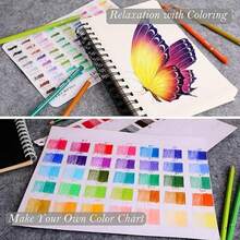 72 Color Colored Pencils, Specifically Designed For Adult Coloring Books, Christmas Stocking Gifts For Teenagers And Men, Art Supplies For Professionals, Soft Core Colored Lead Sets, Drawing And Sketching Pencils - Boxed 72 Colors - View 2