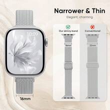 Smart Watch Strap - Black/Starlight/BlueGrey/StoneGrey/White - View 2