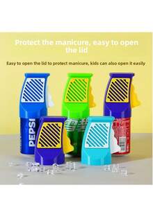 1pc Easy Can Opener, New Ergonomic Bottle Opener Protects Nails, One-Touch Can Lid Opener - Multicolor - View 4