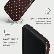 Sorry Busy –  17 Pro Max Case |   Burga Case |   Brown & Beige Polka Dot Design |   Playful Aesthetic, Durable Dual-Layer Protection |   Compatible For  17 Air, 16, 15, 14, 13, 12, 11 / Pro Max, Plus & MiniCute Minimalist Matte Phone Case - 1 cái - Xem 3