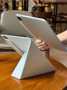 A16平板电脑保护套，超薄磁吸双面保护套，无边框设计，Y型折叠支架，适用于iPad第十代、Air 11 (M2)、Air 11 (M3)、Pro 11等机型。支持磁吸式Apple Pencil，闭合设计，智能睡眠/唤醒功能，极简超薄Y型折叠磁吸保护套。 - 磁吸Y折 - 查看 2