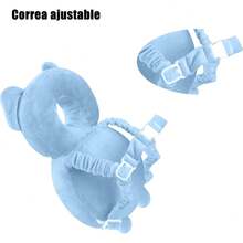 Mochila Protectora de Cabeza para Bebe, Almohada Protectora de la Cabeza de la Mochila, Adecuado para Caminar y arrastrarse, Suave y Transpirable (Elefante Azul bebé, Grande) - Elefante azul bebé - Ver 10
